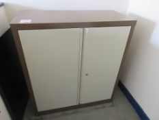 Metal half height 2 door storage cupboard