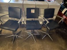 Three hairdressing chairs