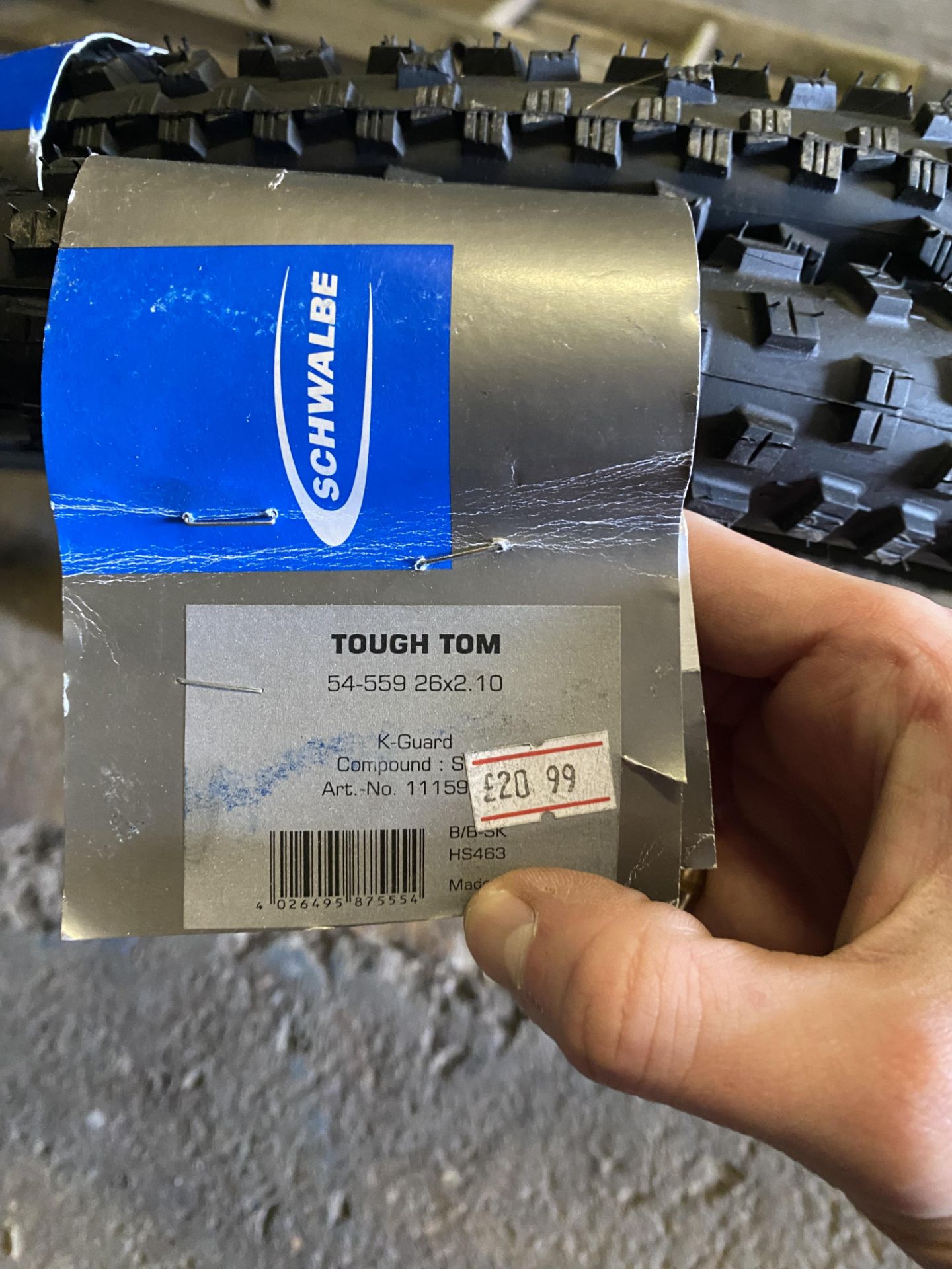 Pair of Schwalbe Tough Tom tyres, 26 x 2.10 - Image 3 of 4