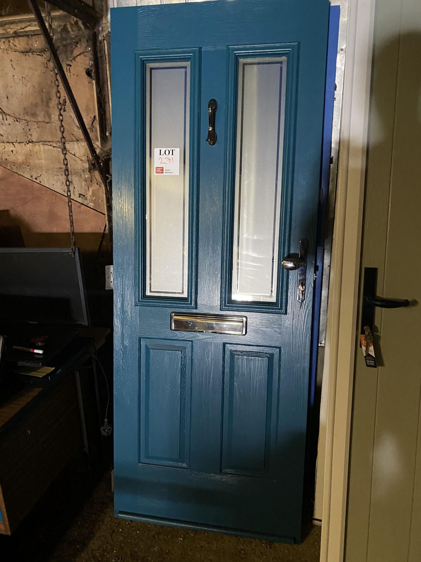 Exterior door (no frame), approx: width 80cm, height 2.5m, depth 5cm