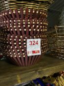 Various bamboo wicker and metal baskets