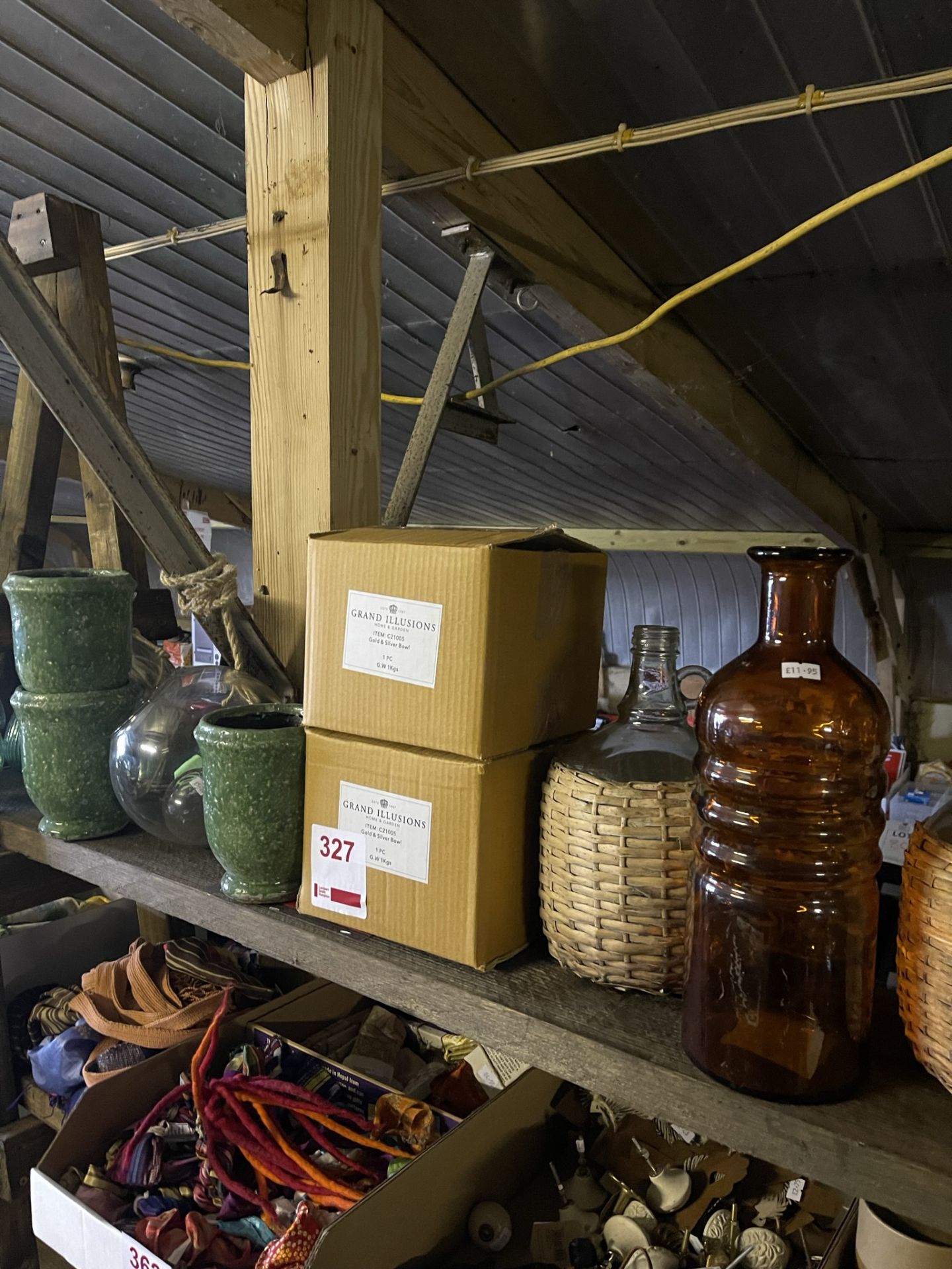 Fourteen various glass and plastic jars, pots, bowls - Image 2 of 3