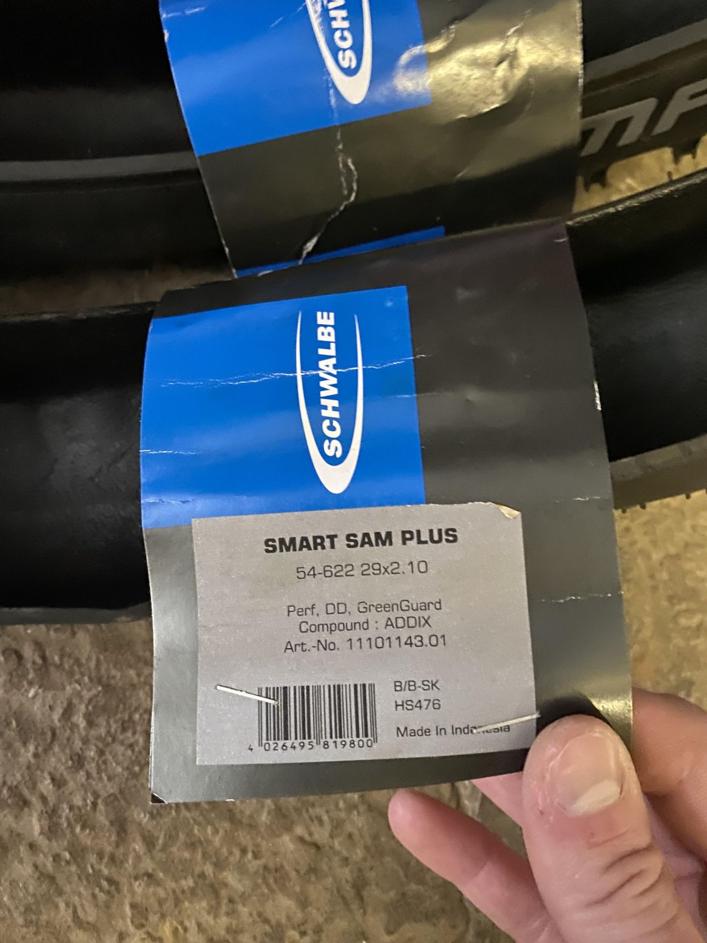 Schwalbe Smart Sam Plus tyres, 29 x 2.10 - Image 2 of 3