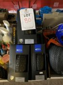 Assorted bike tyres as lotted