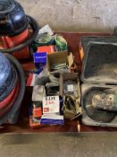 Assortment of screws, bolts, fixings and sandpaper