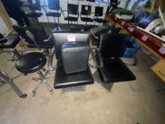 Two hairdressing chairs