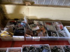 Assorted bike parts as lotted
