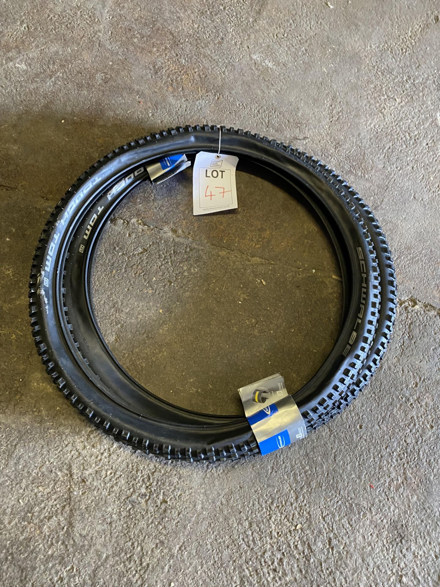 Pair of Schwalbe Tough Tom tyres, 27.5 x 2.35