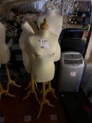 Five mannequins