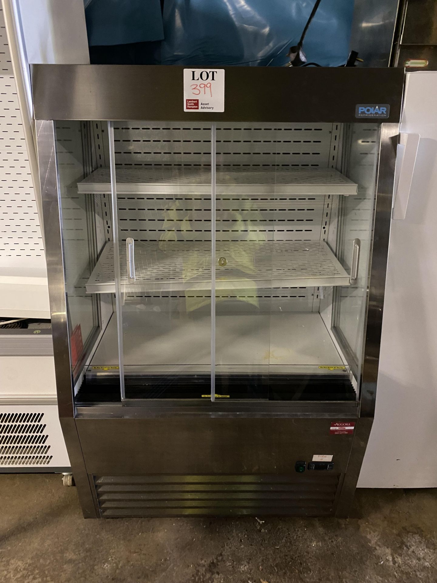 Polar Refrigeration glass fronted display serving fridge, model CM287 (working condition unknown)