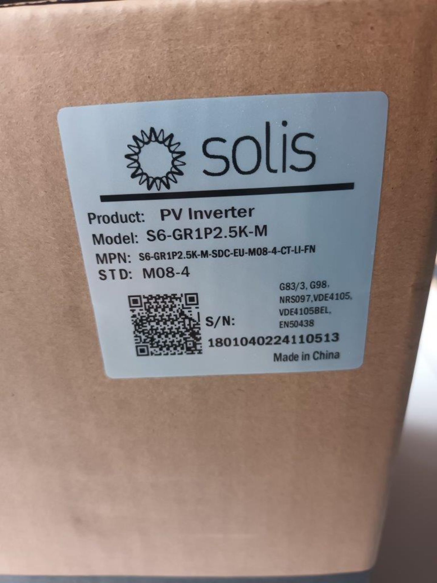 Two Solis PV inverters, models S6-GR1P2.5K-M & S6-GR1P3K-M - Image 2 of 4