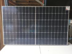 Twelve Longi LR4-60HIH-380M solar panels, 70" x 42"