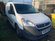 Peugeot 850 S 1.6 Hdi 92 Van, registration plate NU66 WHR, first registered 31/10/2016, with