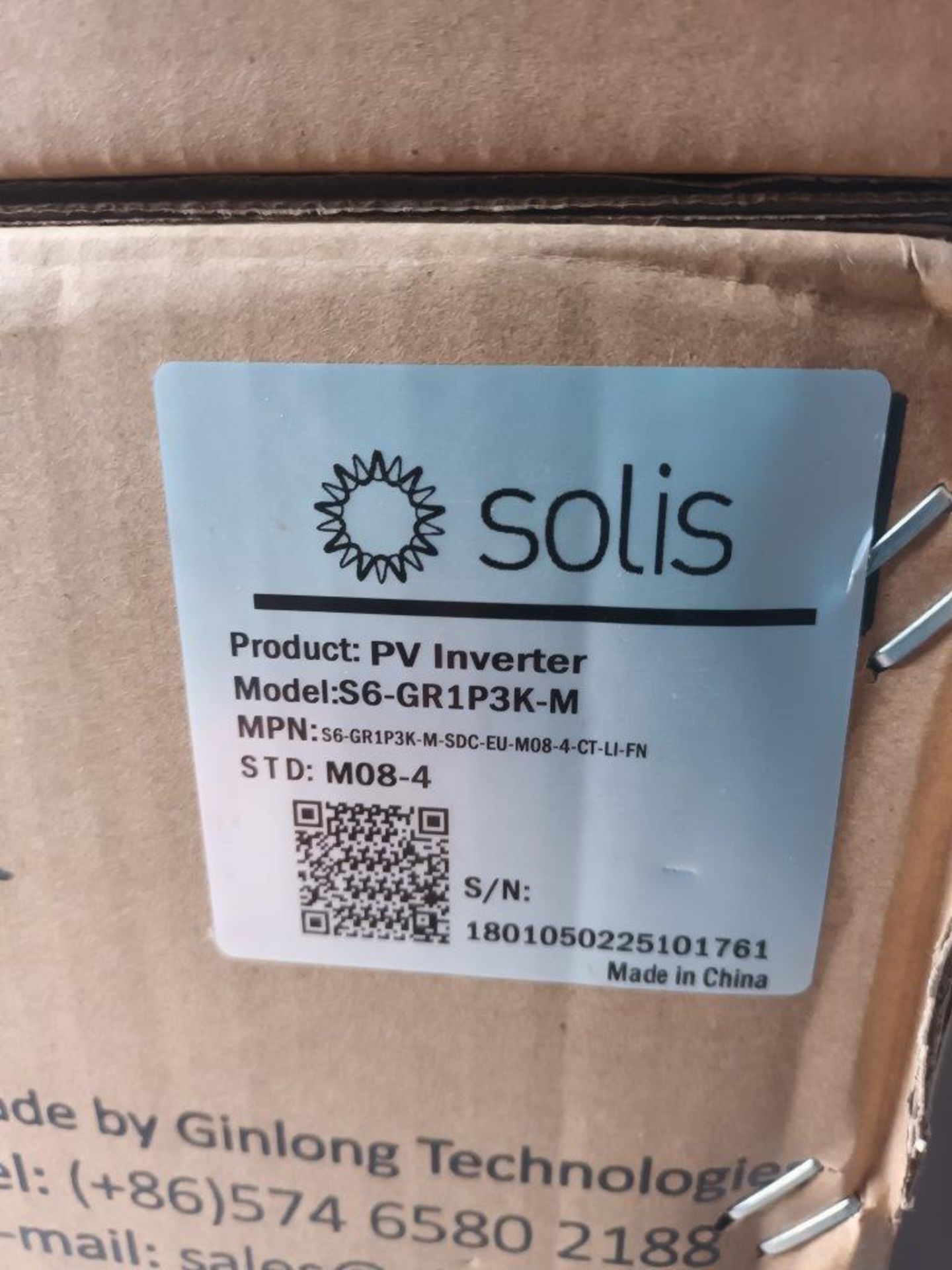 Two Solis PV inverters, models S6-GR1P2.5K-M & S6-GR1P3K-M - Image 3 of 4