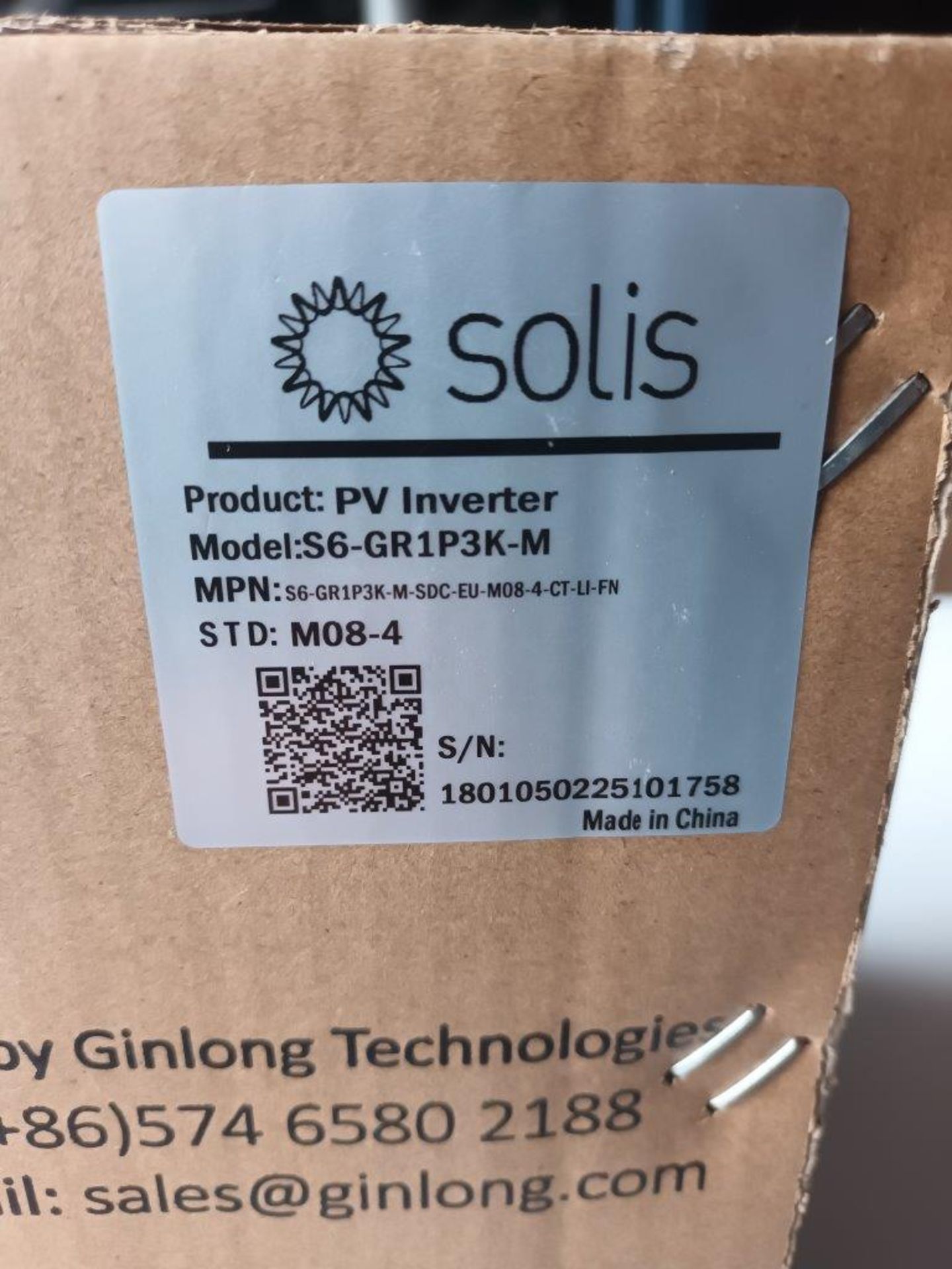 Two Solis PV inverters, models S6-GR1P3.6K-M & S6-GR1P3K-M - Image 2 of 4