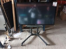 3M C4667PW 46" LCD display unit on trolley stand