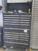 US Pro-Tools mobile mechanic tool box, large, with contents of hand tools