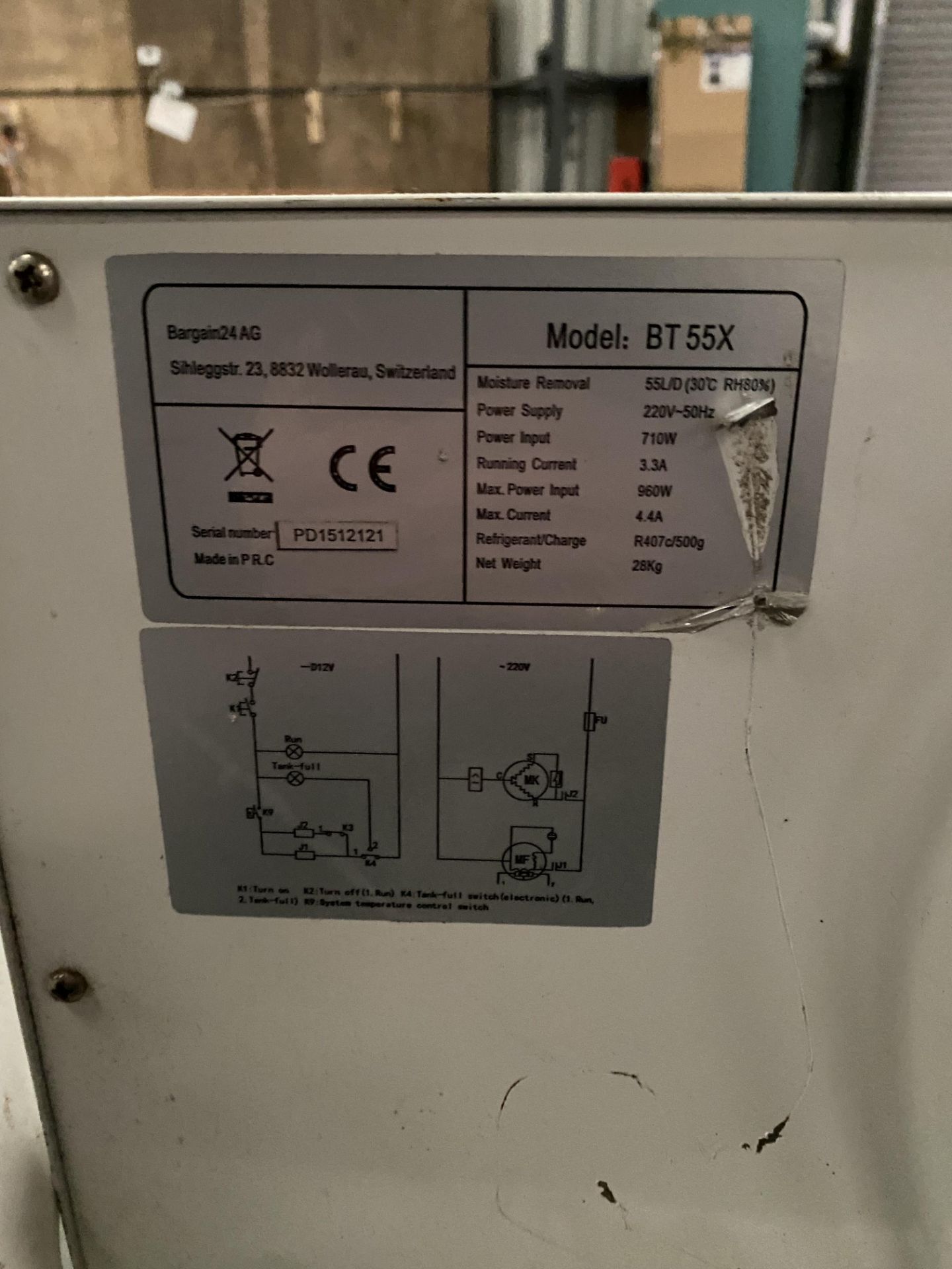 Two Nemaxx dehumidifiers, model BT 55X (working condition unknown) - Image 4 of 6