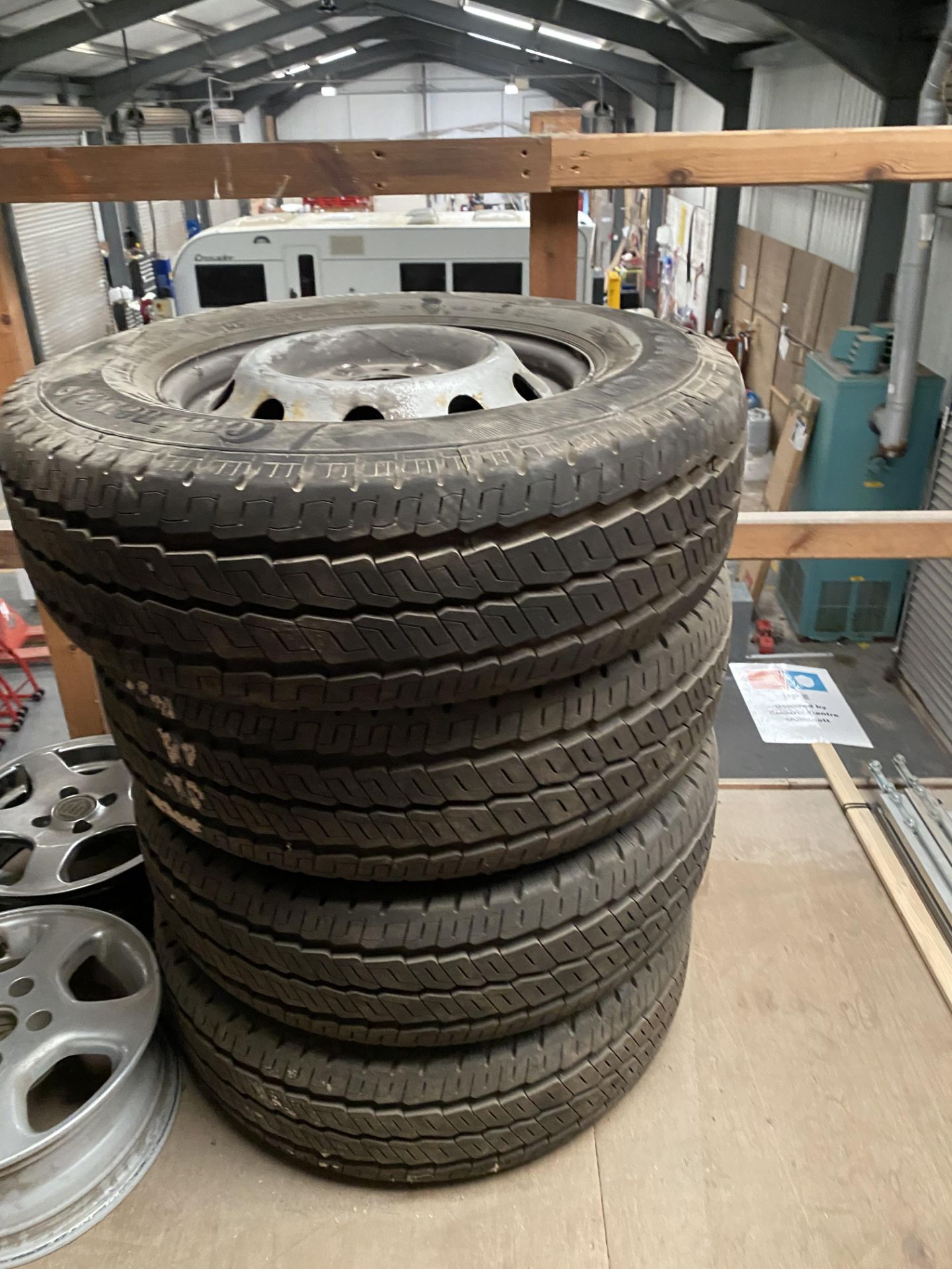 Assorted lot to include four Continental 225/75R16 CP tyres & alloys, two various tyres & alloys, - Image 2 of 7