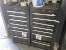 Two US Pro-Tools tool boxes with contents of hand tools