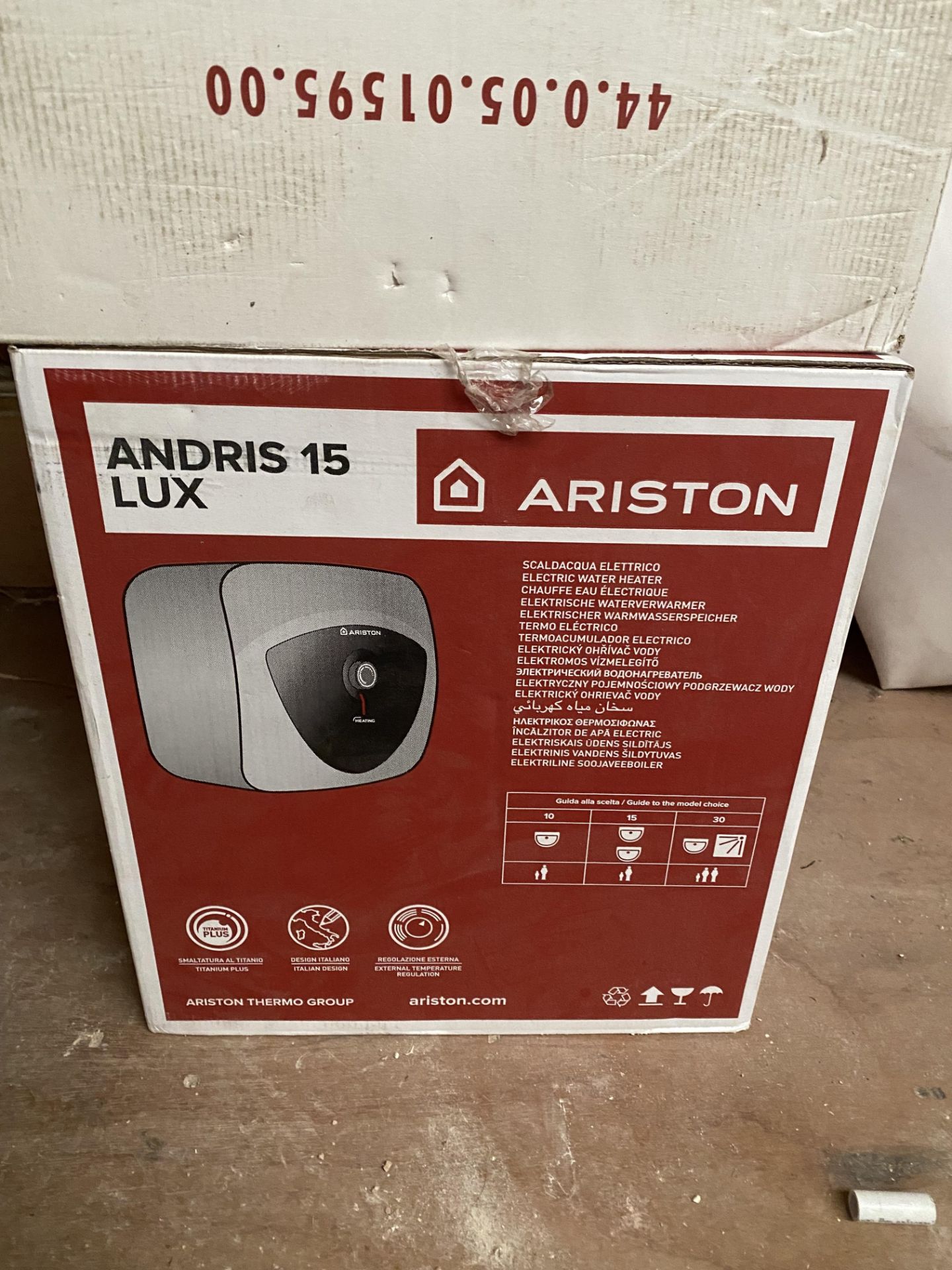 Two Ariston Andris 15 Lux electric water heaters - Image 2 of 5