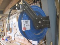 Wall mounted compressor air reel stand