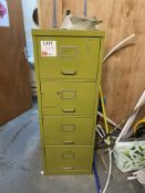 One 4-drawer filing cabinet & contents