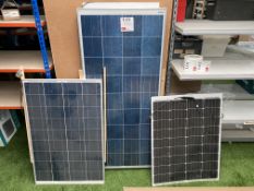 Three solar panels
