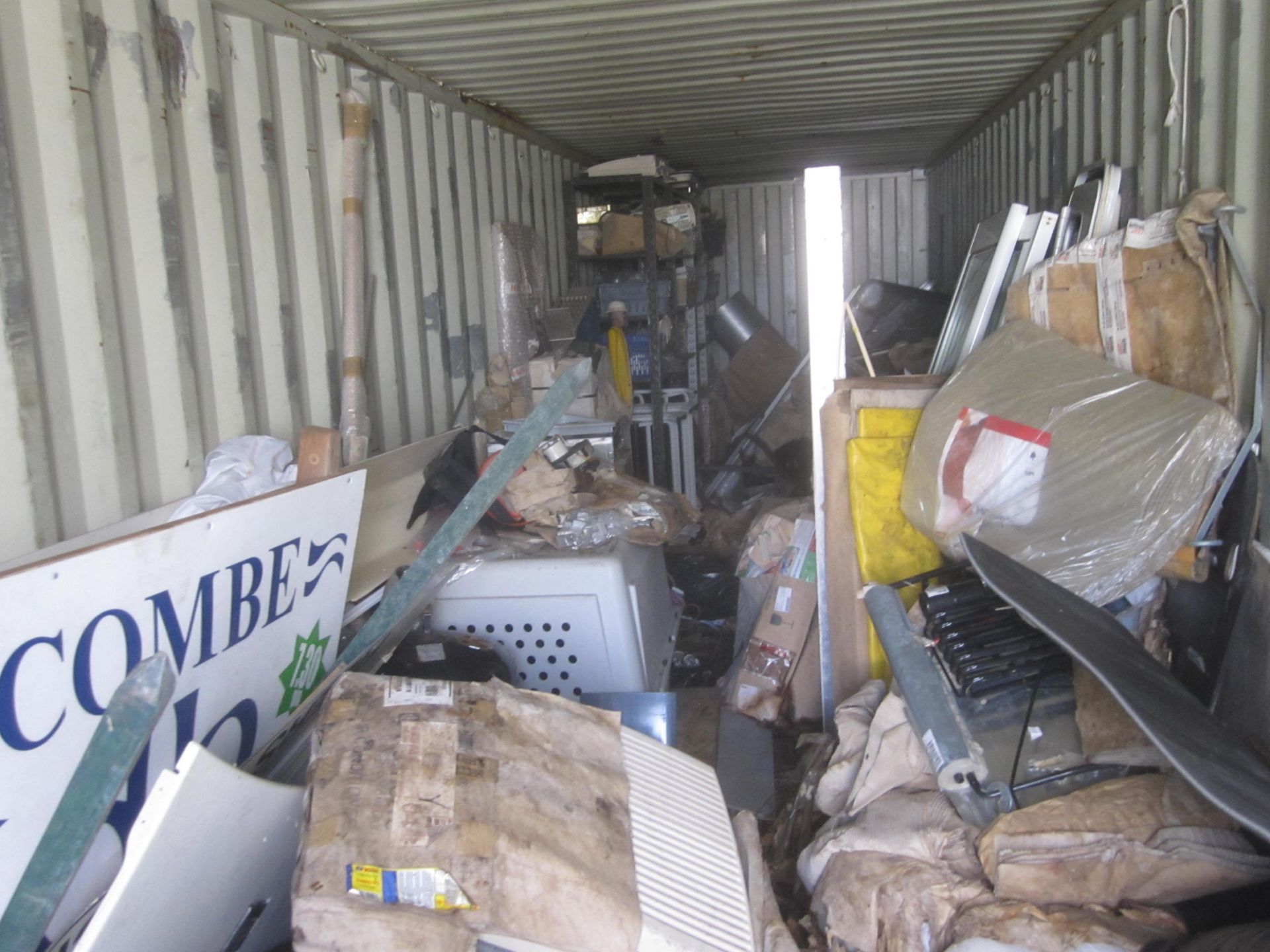 Loose contents of 40 ft storage container (outside)