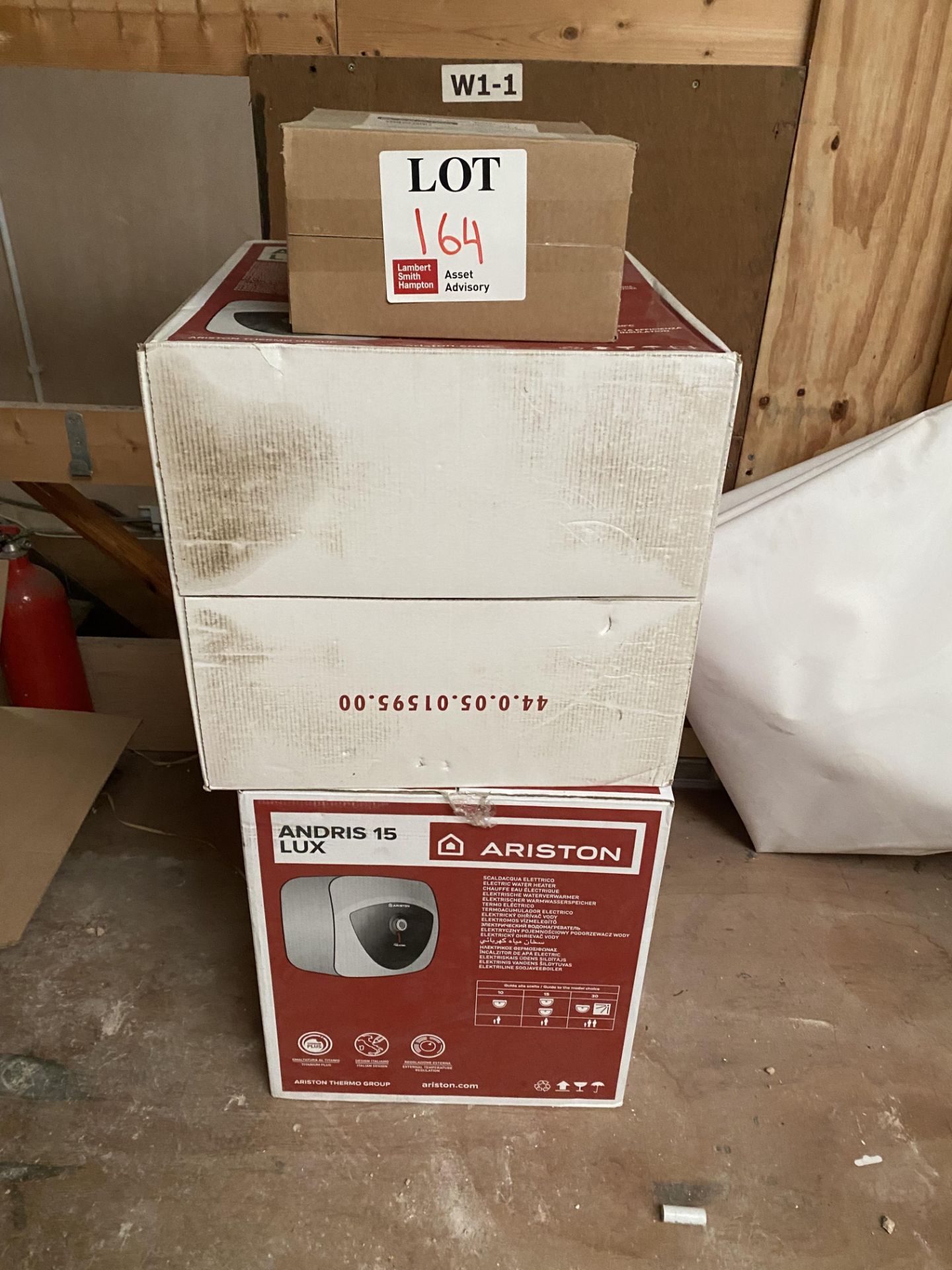 Two Ariston Andris 15 Lux electric water heaters