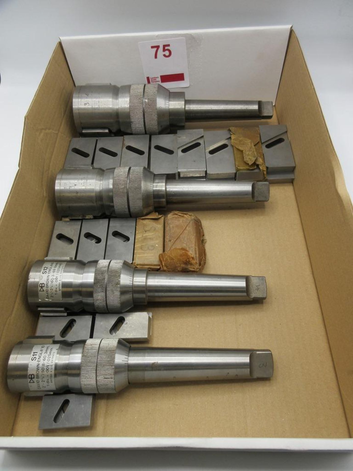 Four Large David Brown Adjustable Reamers with Spare Blades