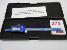 Moore and Wright digital groove vernier calliper 150mm, unused