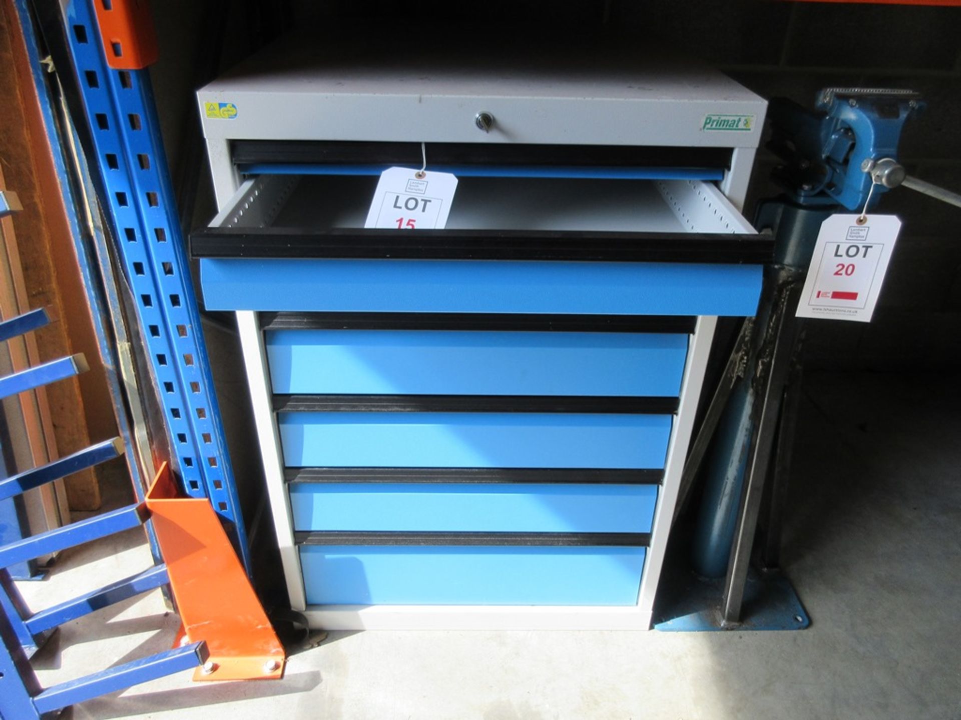 Primat 7 Drawer Tool Cabinet: W70cm x H102cm x D74cm - Image 2 of 3