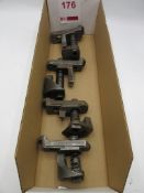 Four adjustable milling clamps