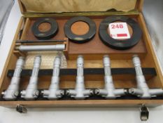 Tesa Bore gauge set 1.6" to 4" with setting rings