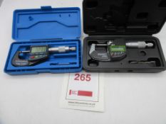Two Digital micrometers 0-25mm
