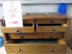 Moore & Wright Toolmakers Cabinet with Key