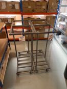 Two twin post sack trollies