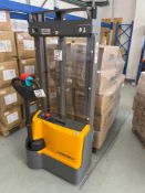 Jungheinrich EJC M10 pedestrian electric pallet stacking truck, serial number FN973427 (2020)