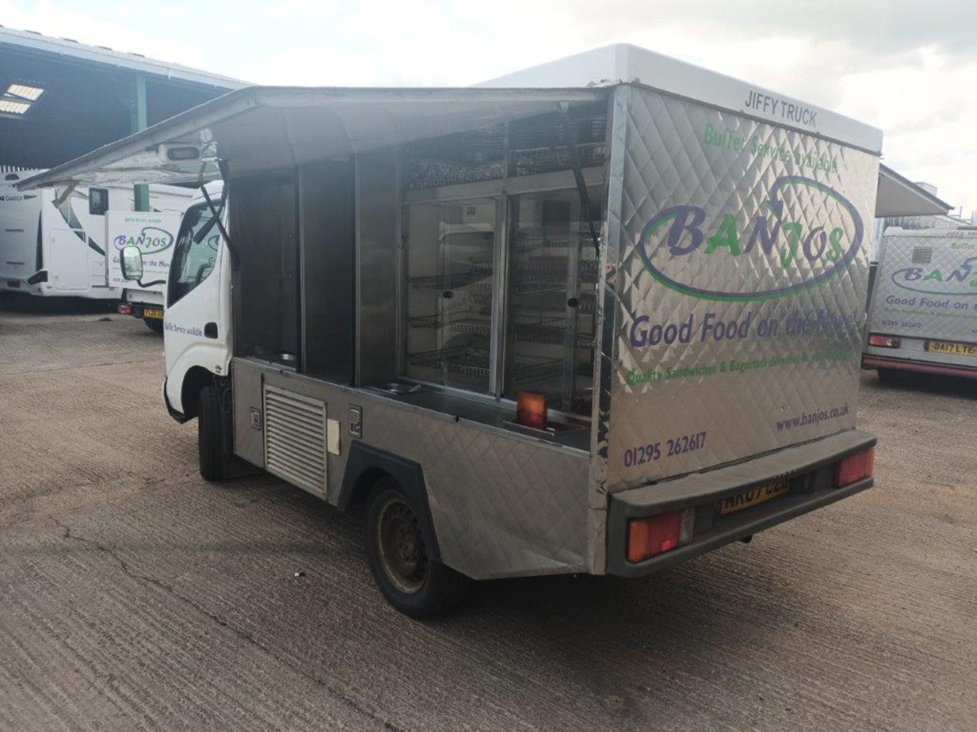 Toyota Dyna 300 D-4D SWB Spec fitted Jiffy cab sandwich catering van, registration plate MK07CZD - Image 6 of 12