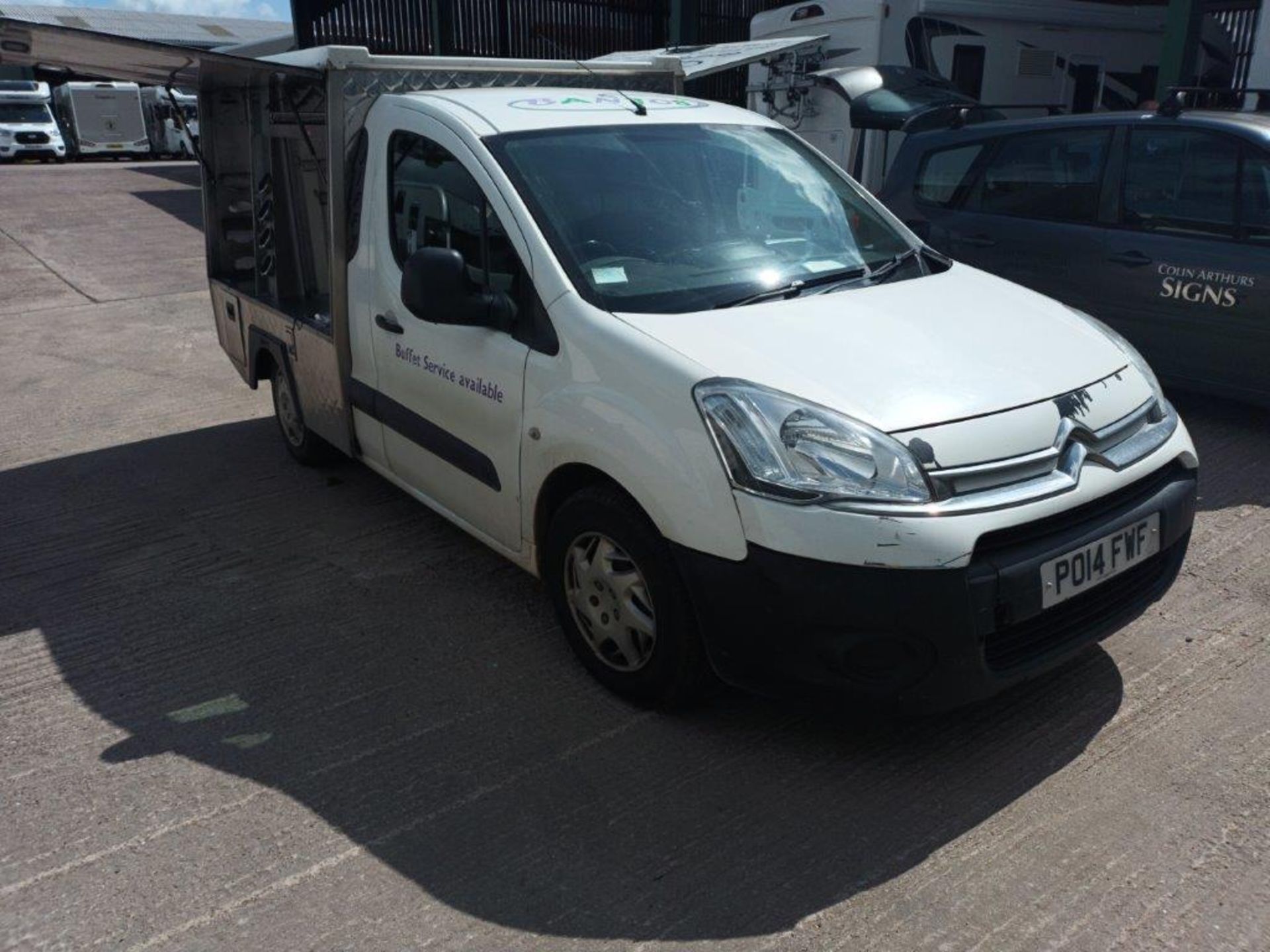 Citroen Berlingo 1000 X HDI Light Goods Jiffy Cab sandwich catering van, registration plate PO14FWF