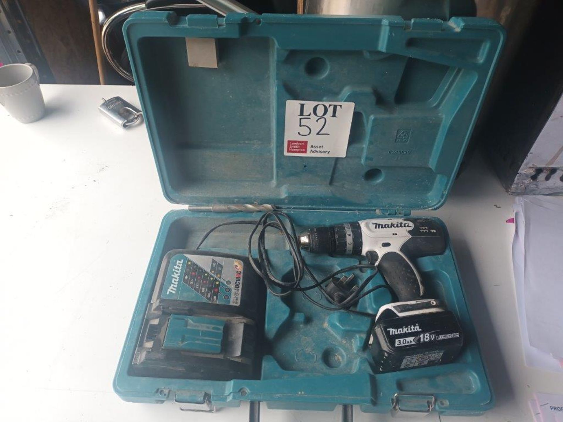 Boxed Makita DHP453 18v combi drill (with charger)