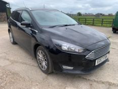 Ford Focus diesel estate car, registration number EO17FXH, first registered 6th March 2017 with appr