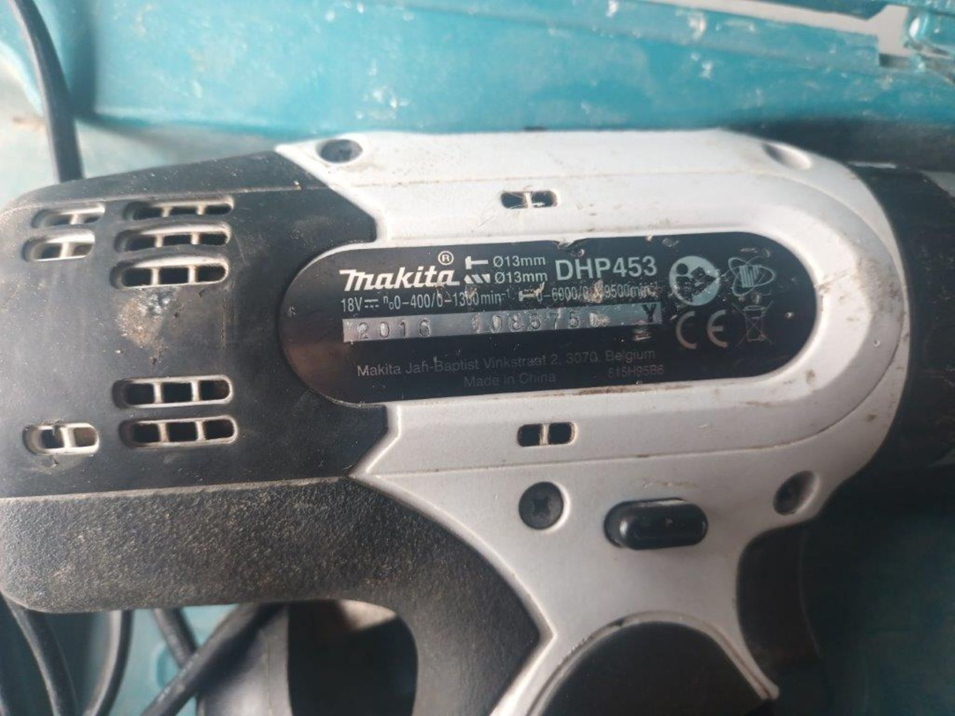 Boxed Makita DHP453 18v combi drill (with charger) - Image 3 of 4