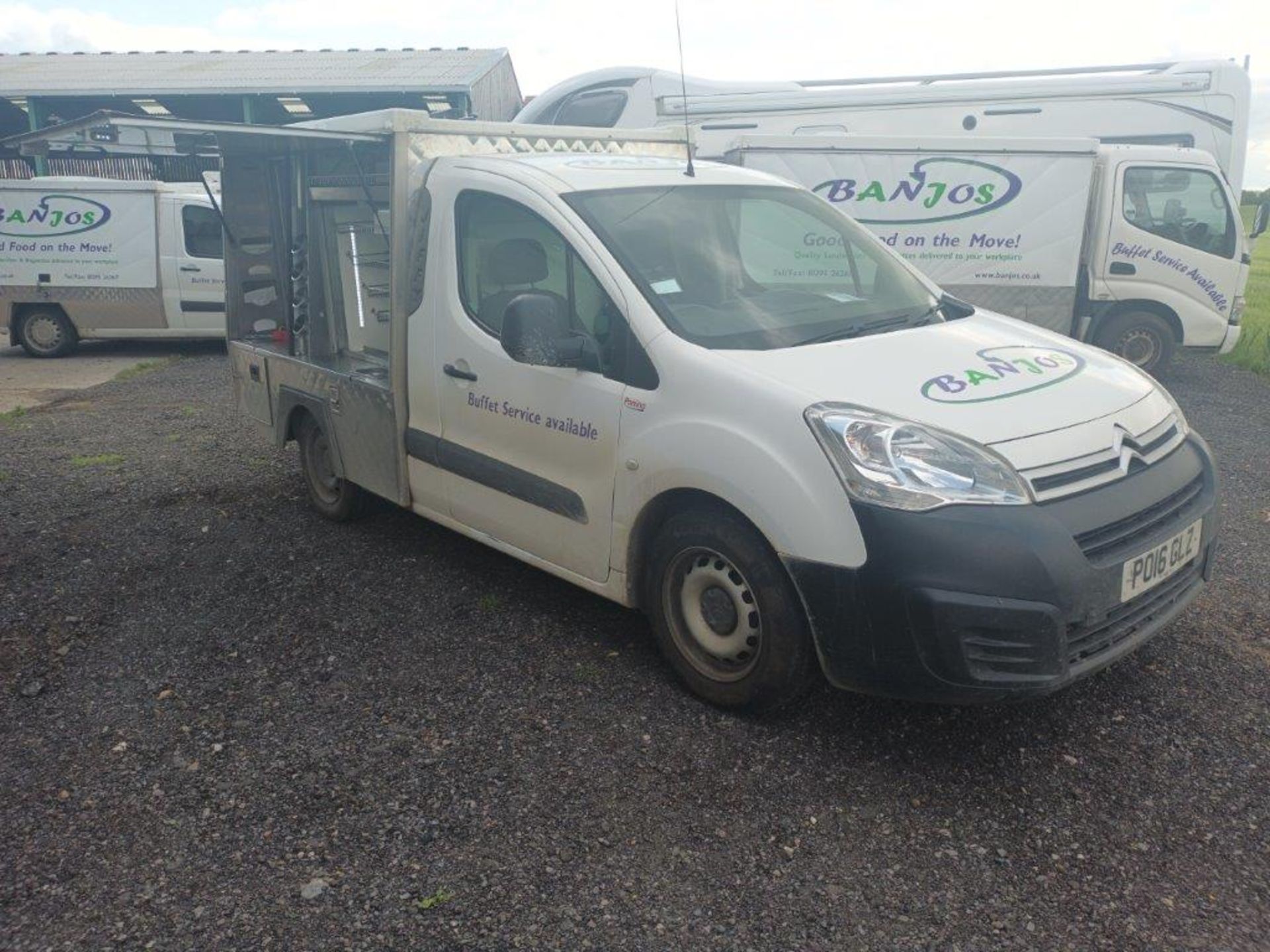 Citroen Berlingo 1000 X HDI Light Goods Jiffy Cab sandwich catering van, registration plate PO16GLZ