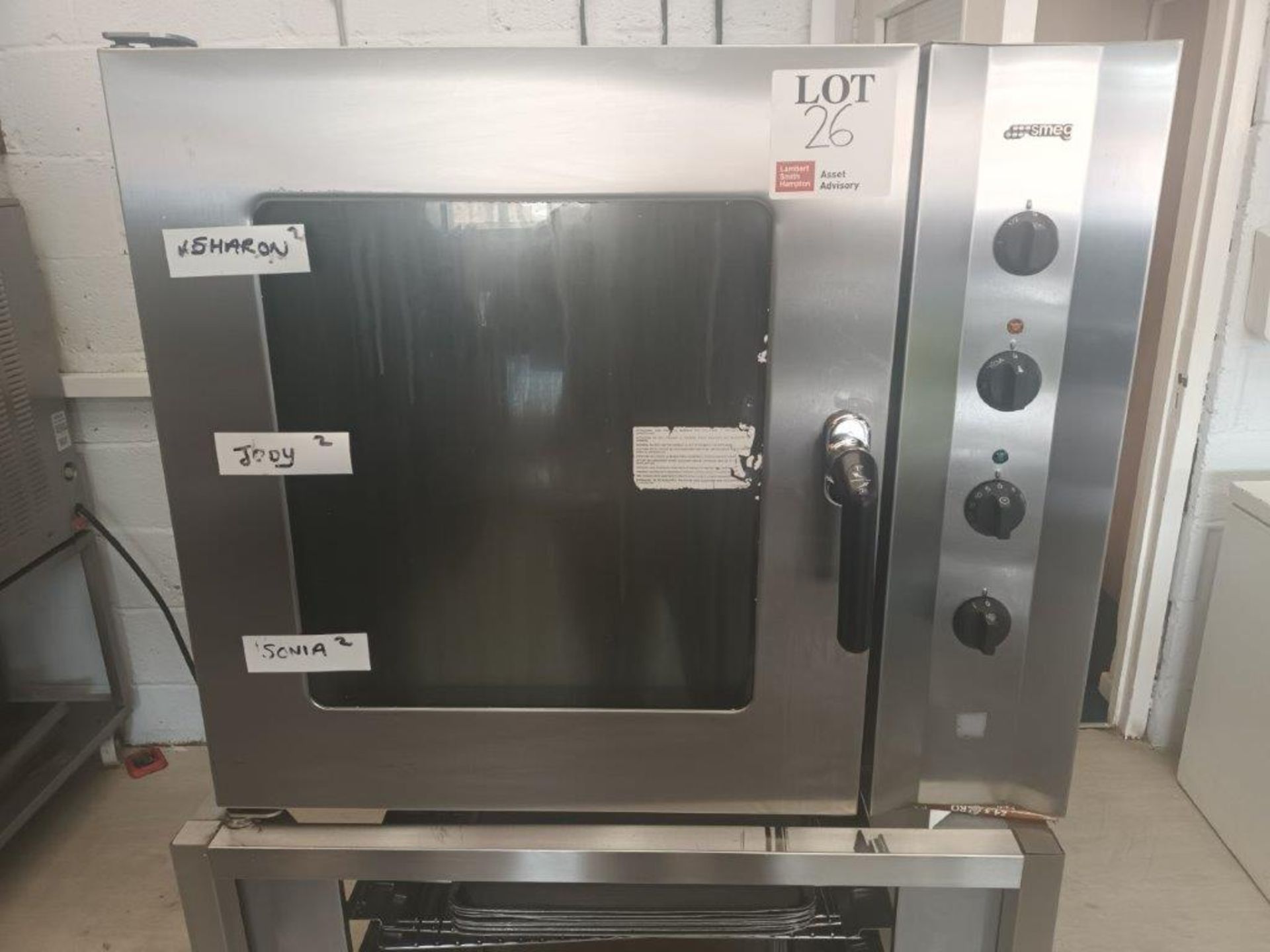 SMEG Alfa241 benchtop combi oven with stainless steel stand - Image 2 of 4