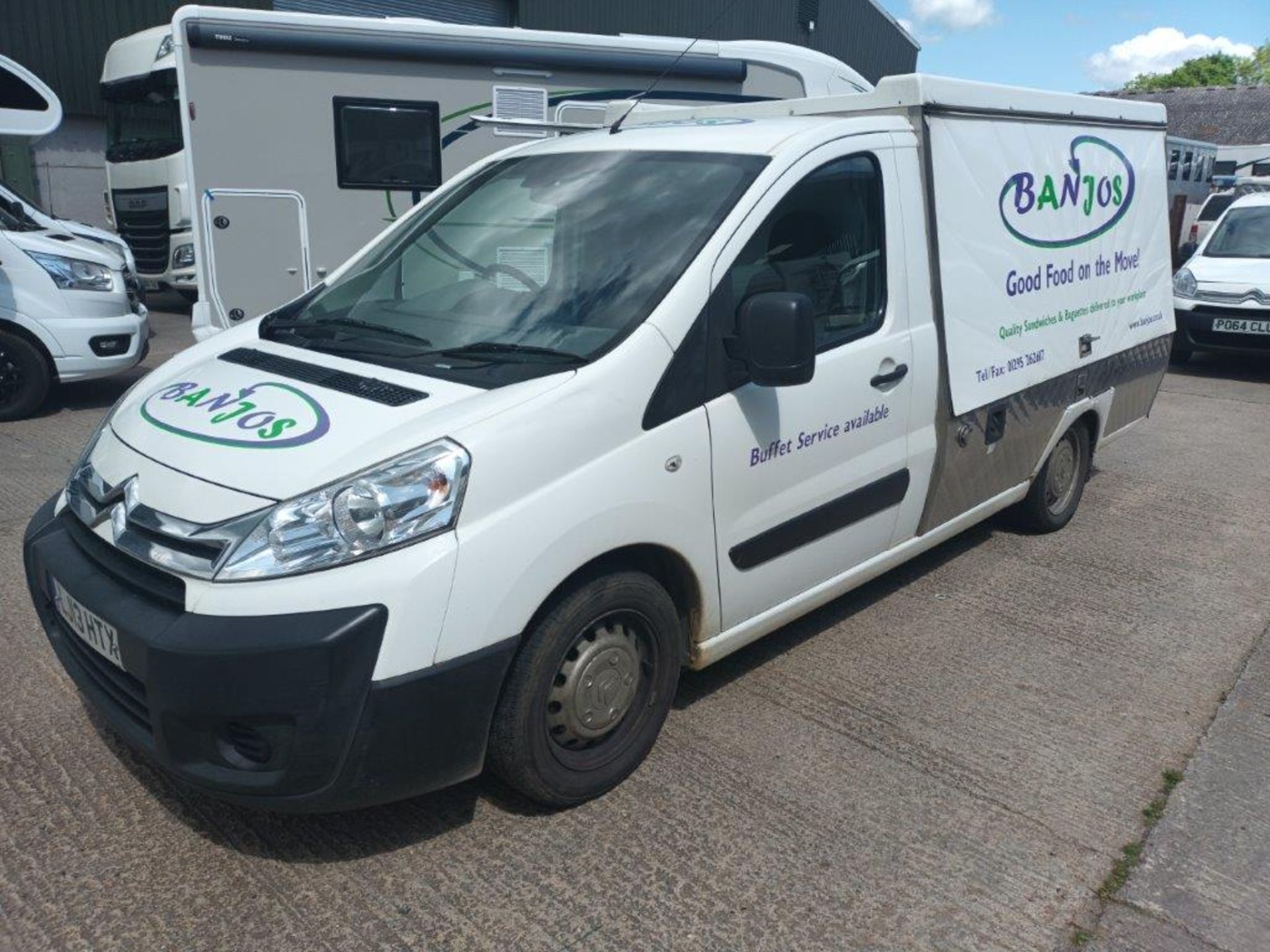 Citroen Dispatch 1200 L2 HDI Jiffy cab sandwich catering van, registration plate LJ13HTX