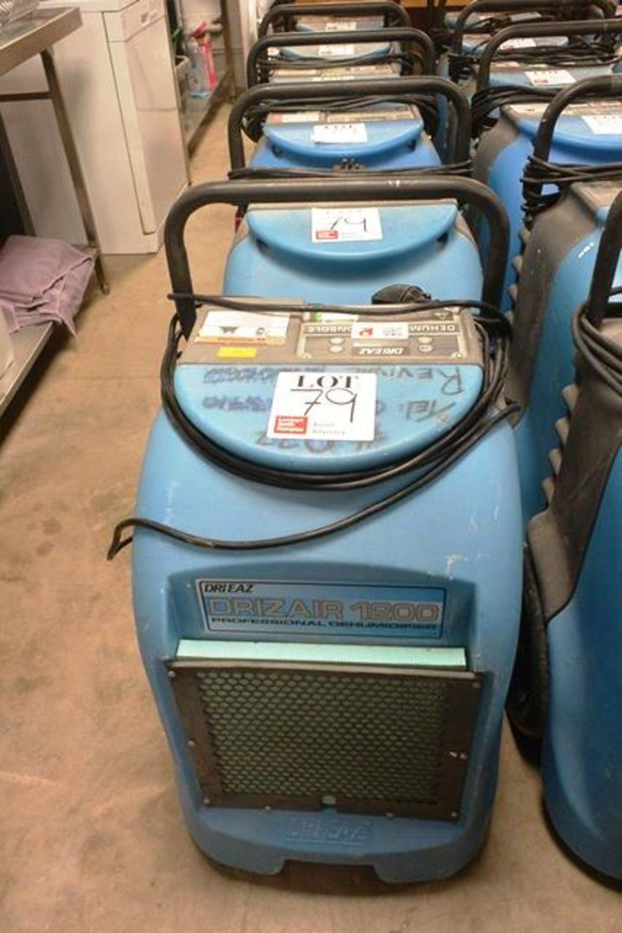 Six Dri-Eaz Drizair 1200 professional dehumidifier