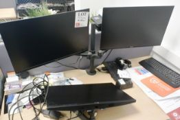 Six various LCD monitors (located in ground floor office)