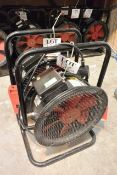 Two Corroventa CTR AX 3000 axial fan, 240v